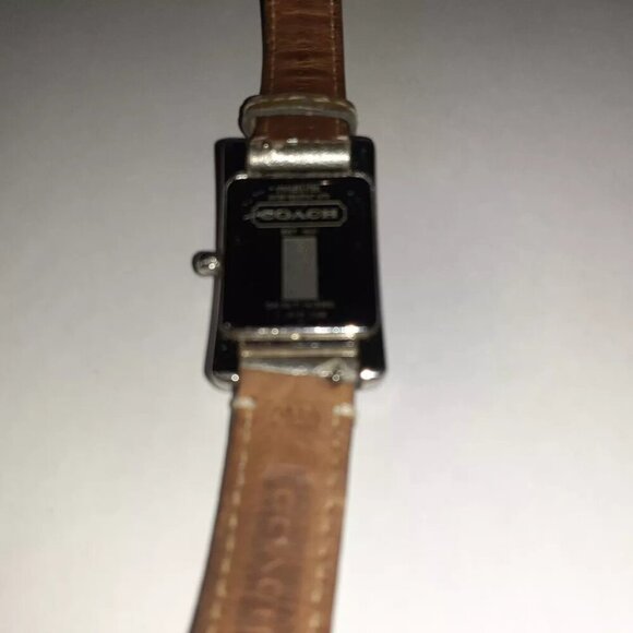 COACH-Lexington-Breast Cancer Awareness-Silver Leather Band Watch-Excellent - Picture 6 of 7